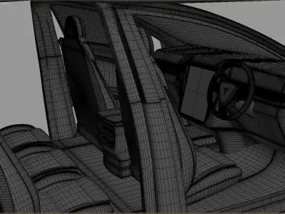 Tesla Model X 2016 Free 3D model