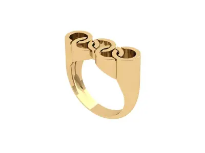 Wedding Ring  3D print model 451