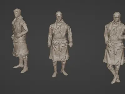 German-pilot-WWI 3D model