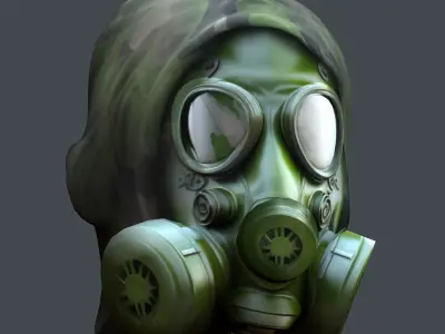 Helmet 3d model military combat Military Low-poly Low-poly 3D model 28