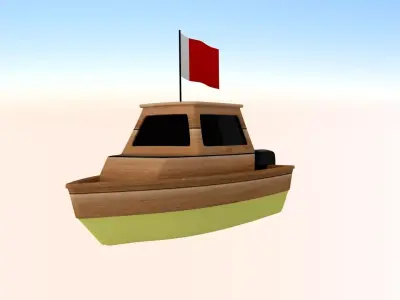 Ajman Fishing Boat 3D model