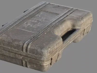 Plastic tool case Low-poly 3D model