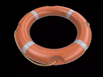 round lifebuoy 3D model
