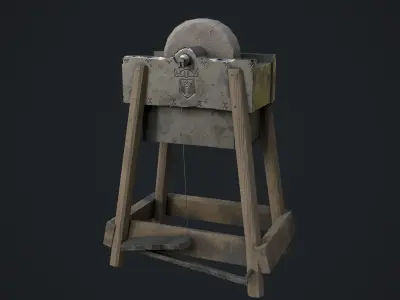 Grinding Wheel Low-poly 3D model purchase