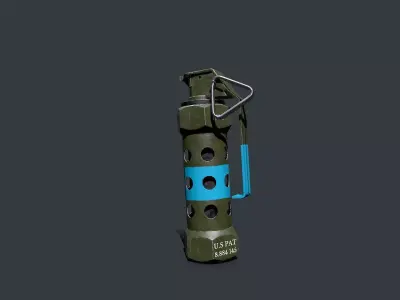 Stun Grenade Free low-poly 3D model