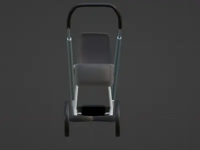 Baby carriage 3D model purchase