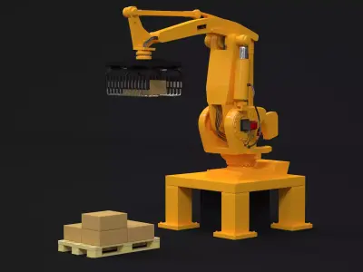 Industrial Palletizing Robot 3D model
