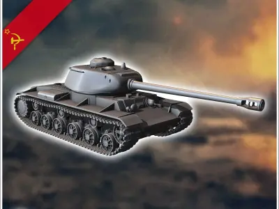 KV-122 - Soviet army WW2 Second World East front Ostfront RPG Mi 3D print model