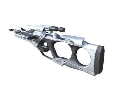 12-sniper winch20-gun model 3d game ready model Low-poly 3D model