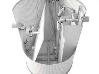 Domestic Wastewater Treatment Plant 3D model