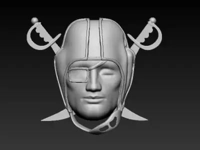 Warrior Face Model 3D print model