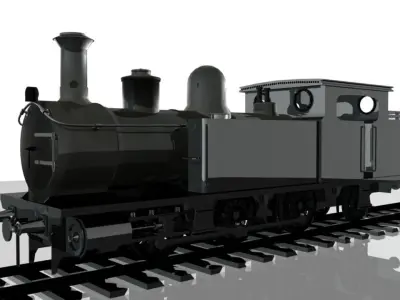 Steam locomotive With plug-in sample that was created in MFC VC 3D model