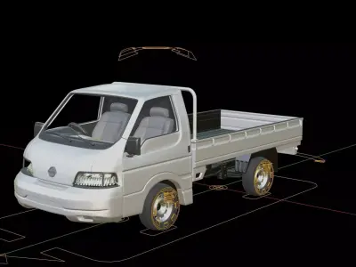 Nissan Vanette Pickup TrucK 3D model