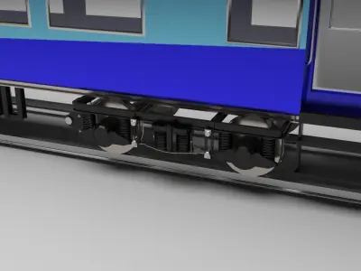 Express Train 3D model