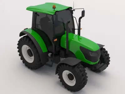 Tractor Green 3D model