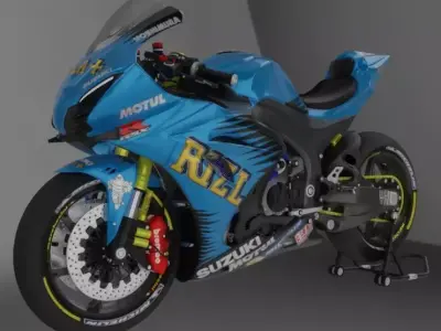 GSX-R 1000 Special Edition Rizla Suzuki Livery 3D model