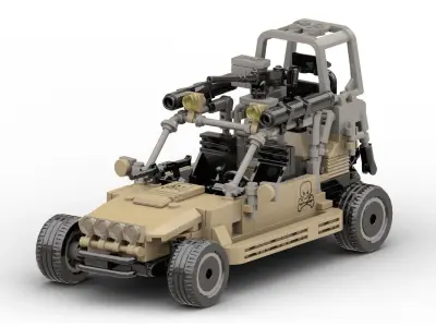 MocBricks3D - Lego Military Buggy 3D print model