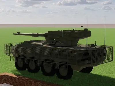 M1128 Moving Gun System 3D model