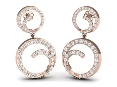 Women Earrings 3D print model