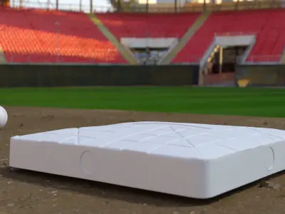 Baseball Base 15inch 3D model