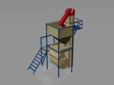 Mixer Sanitization Machine Low-poly 3D model