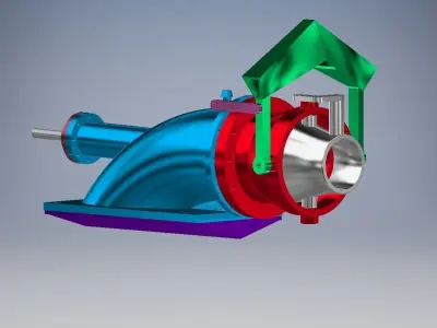 WATER JET PROPULSION 60MM 3D print model