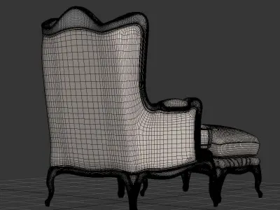 Antique Chair 3D model