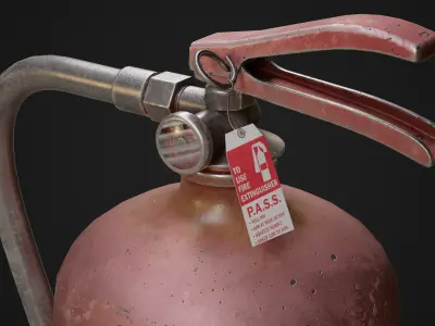 Fire Extinguisher Low-poly 3D model 29