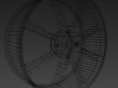 Car rim 8 Low-poly 3D model