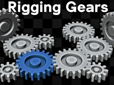 Gear Rigging in Blender Free 3D model