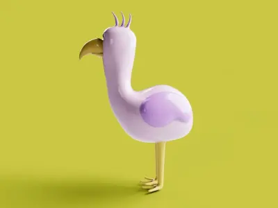 Monstre 2 Low-poly 3D model