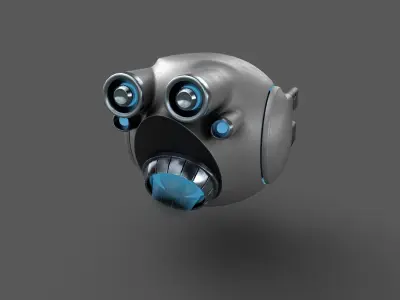 Sci-Fi Drone Game Ready Low-poly 3D model