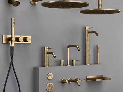 Gessi 316 collection bathroom faucet set S 3D model