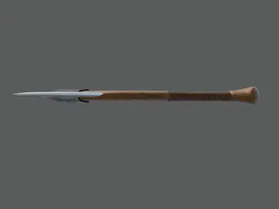 Carving axe Low-poly 3D model