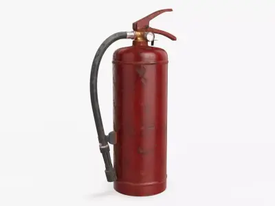 Fire extinguisher classes A and B 01 dirty 3D model