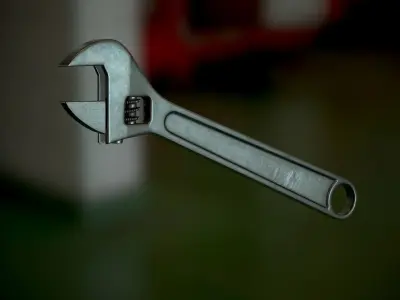 Wrench Low-poly 3D model