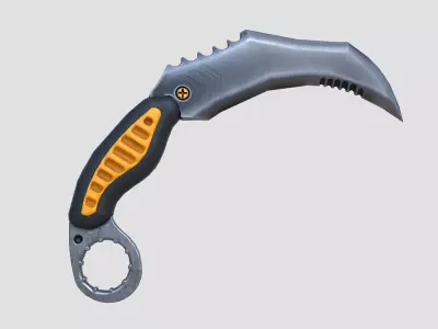 Karambit Knife Free low-poly 3D model order