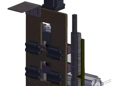 Variable-pitch Three-axis Manipulator 3D model