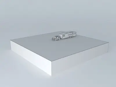 sketchyphysics  smart car pulling a 5th wheel Free 3D model