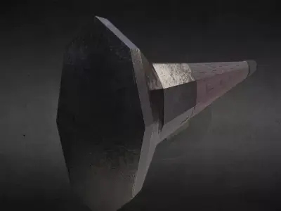 Spear Sword Free low-poly 3D model