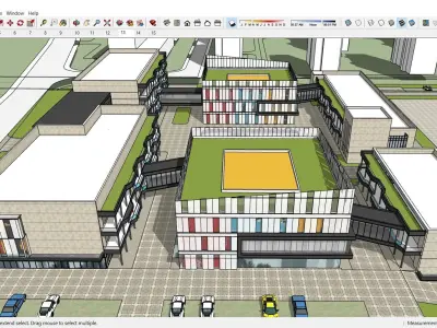 Sketchup Commercial Complex 112 3D model