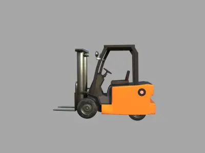 forklift Low-poly 3D model by wolffox from CGTrader