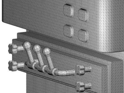 Ceramic Ice Cream Machine Toy 3D model