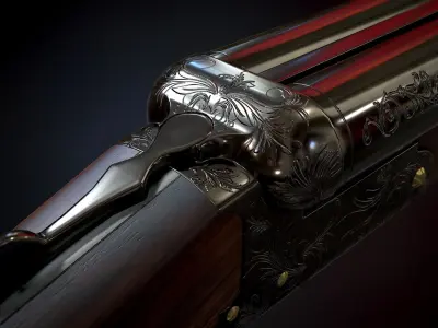 Sawed Off PBR Low-poly 3D model