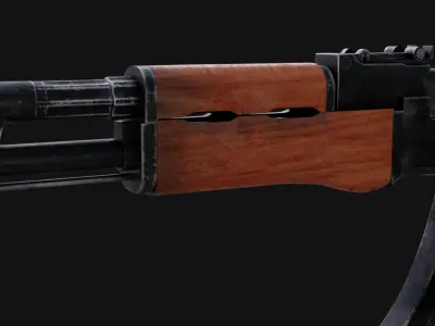 AK-47 ak - rifle Free low-poly 3D model purchase