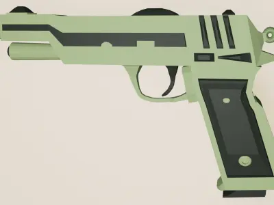 Glock Free low-poly 3D model
