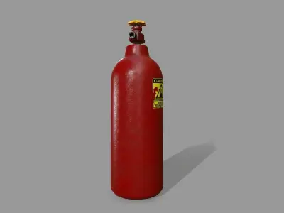 Propane Tank Low-poly 3D model 13