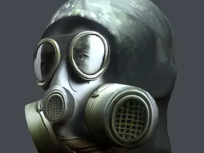 Helmet 3d model military combat Military Low-poly Low-poly 3D model 58