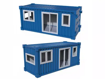 Contener House Low-poly 3D model