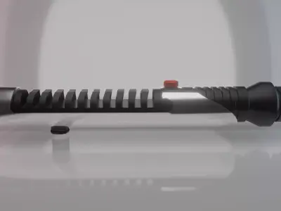 Qui Gon Jinn Lightsaber Low-poly 3D model